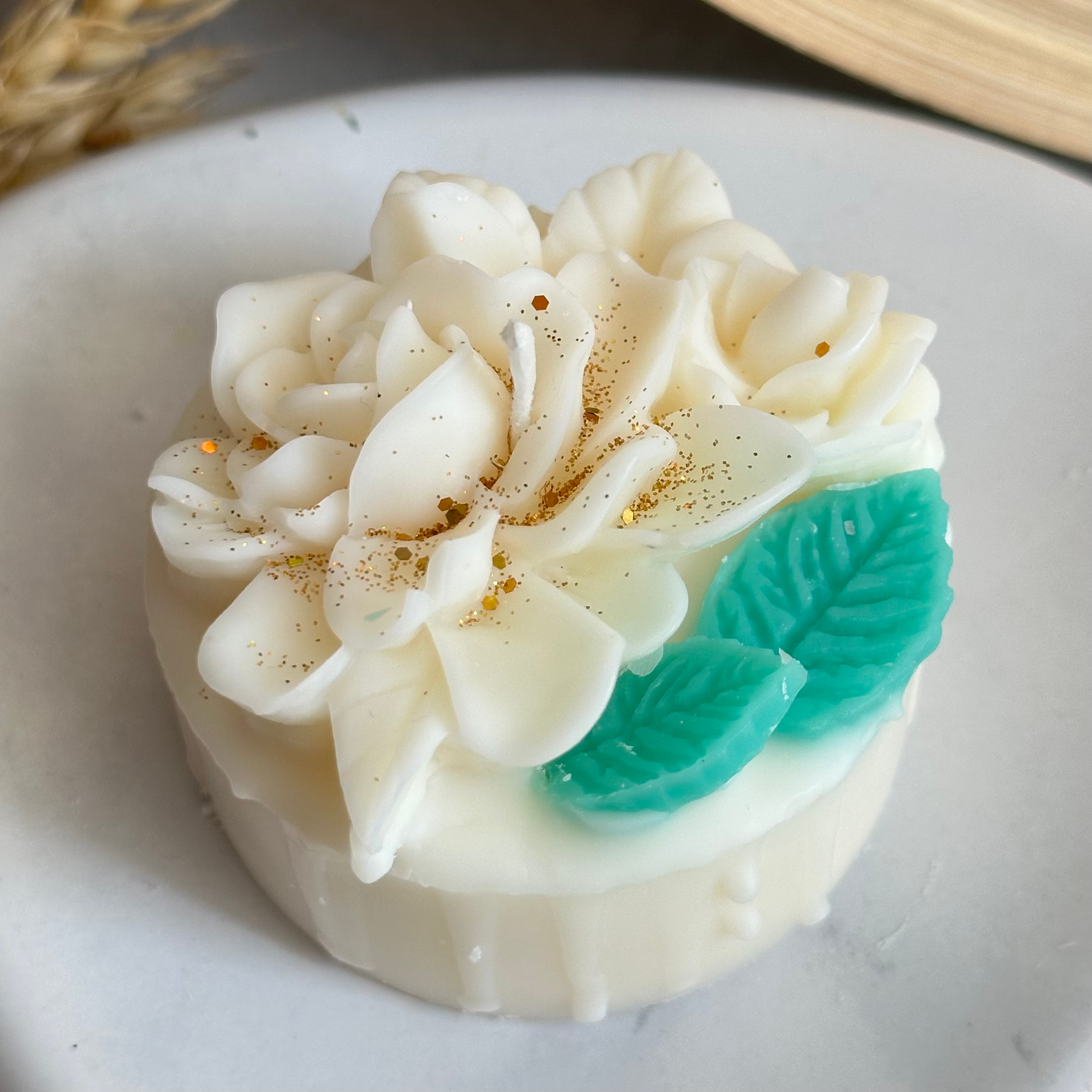 Κερί Τούρτα Kaimemellei, σχέδιο "Lillies" Cake Small,  Vanilla Cream 