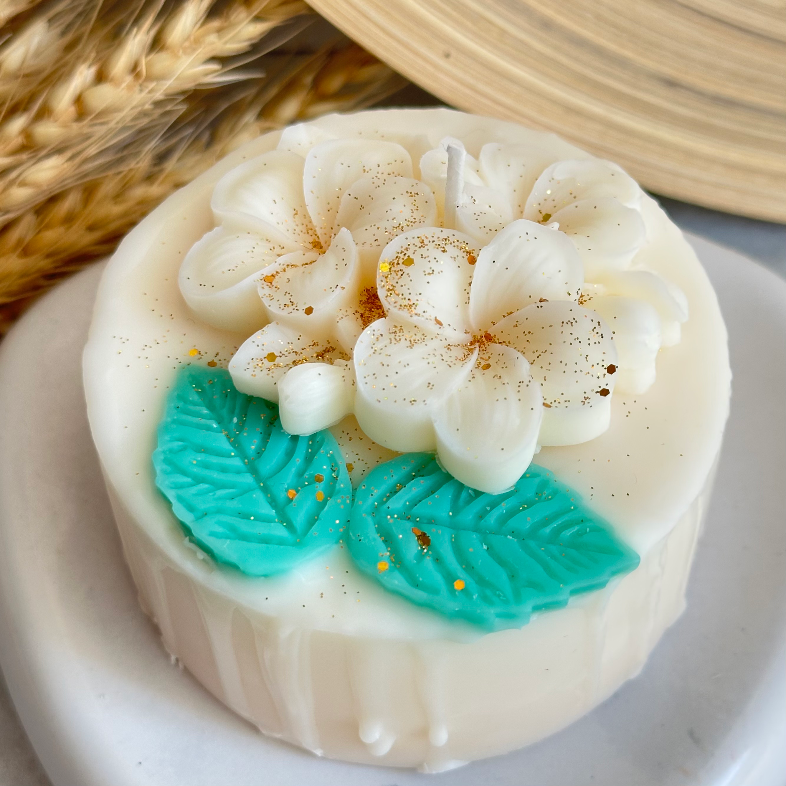 Κερί Τούρτα Kaimemellei, σχέδιο "Lillies" Cake Big, Vanilla Cream