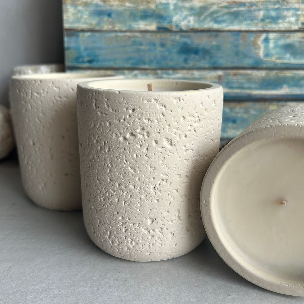κερι αρωματικο 250ml / wax candle τσιμεντο