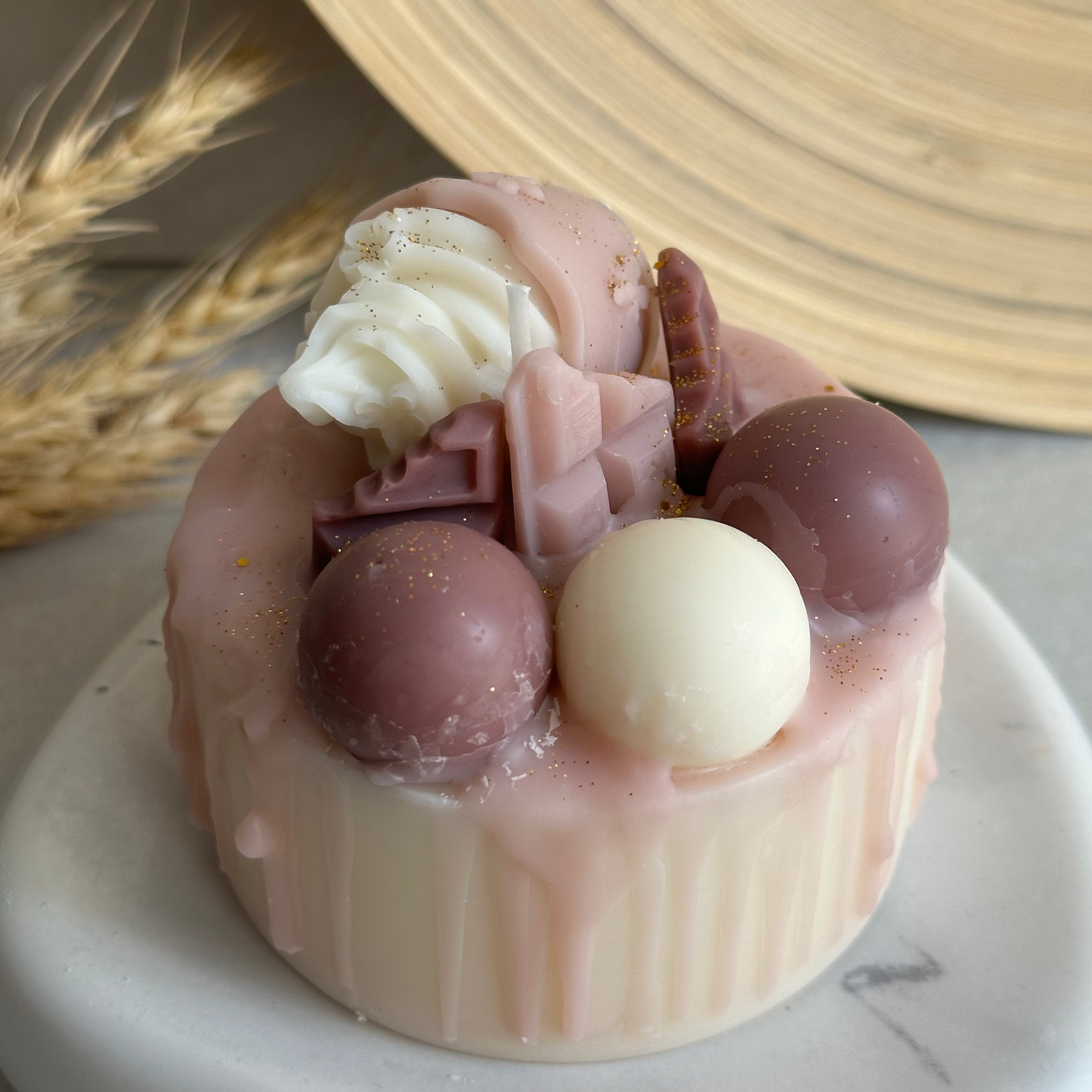 Κερί Τούρτα Kaimemellei, σχέδιο "Cupcake" Cake Big, Vanilla Easter Cookie 