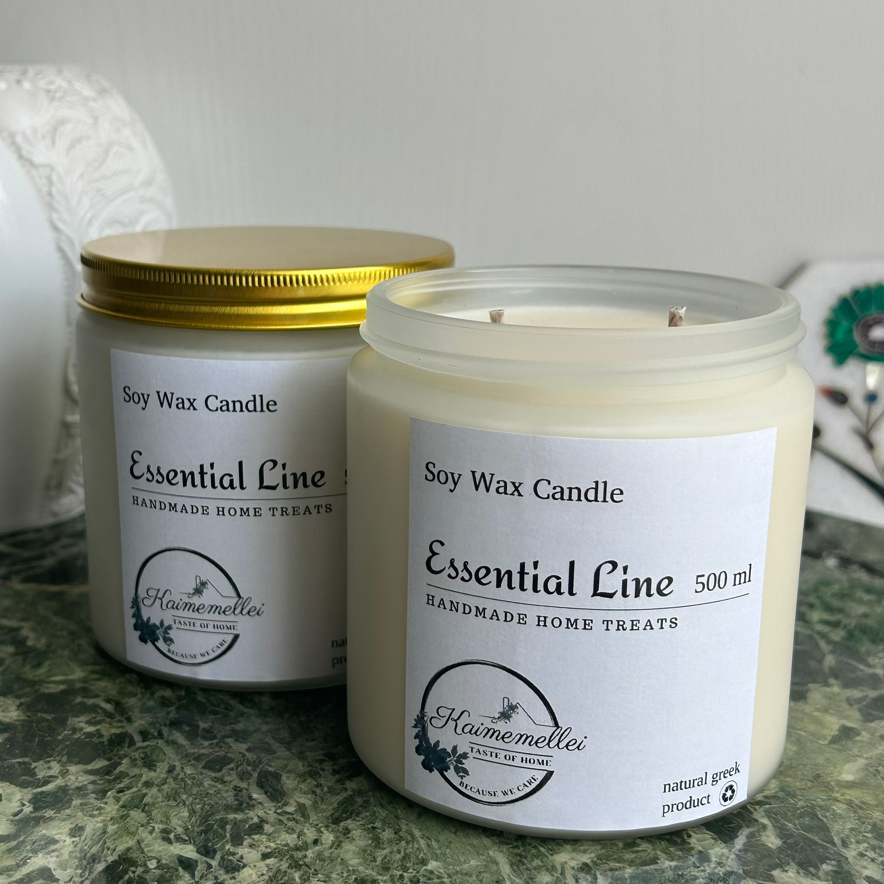 κερι αρωματικο 500 ml / wax candle ice white