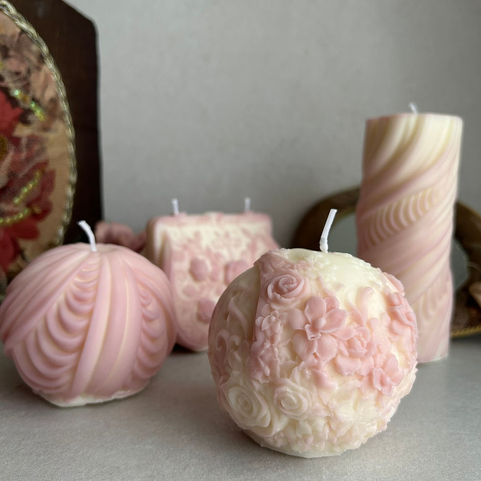 Μικρογραφία: κερι αρωματικο / vintage flower ball