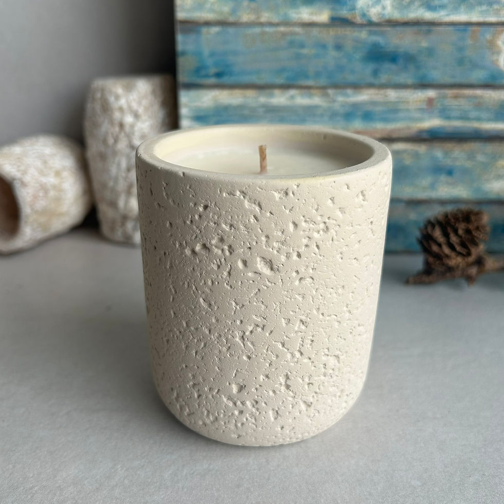 Μικρογραφία: κερι αρωματικο 250ml / wax candle τσιμεντο
