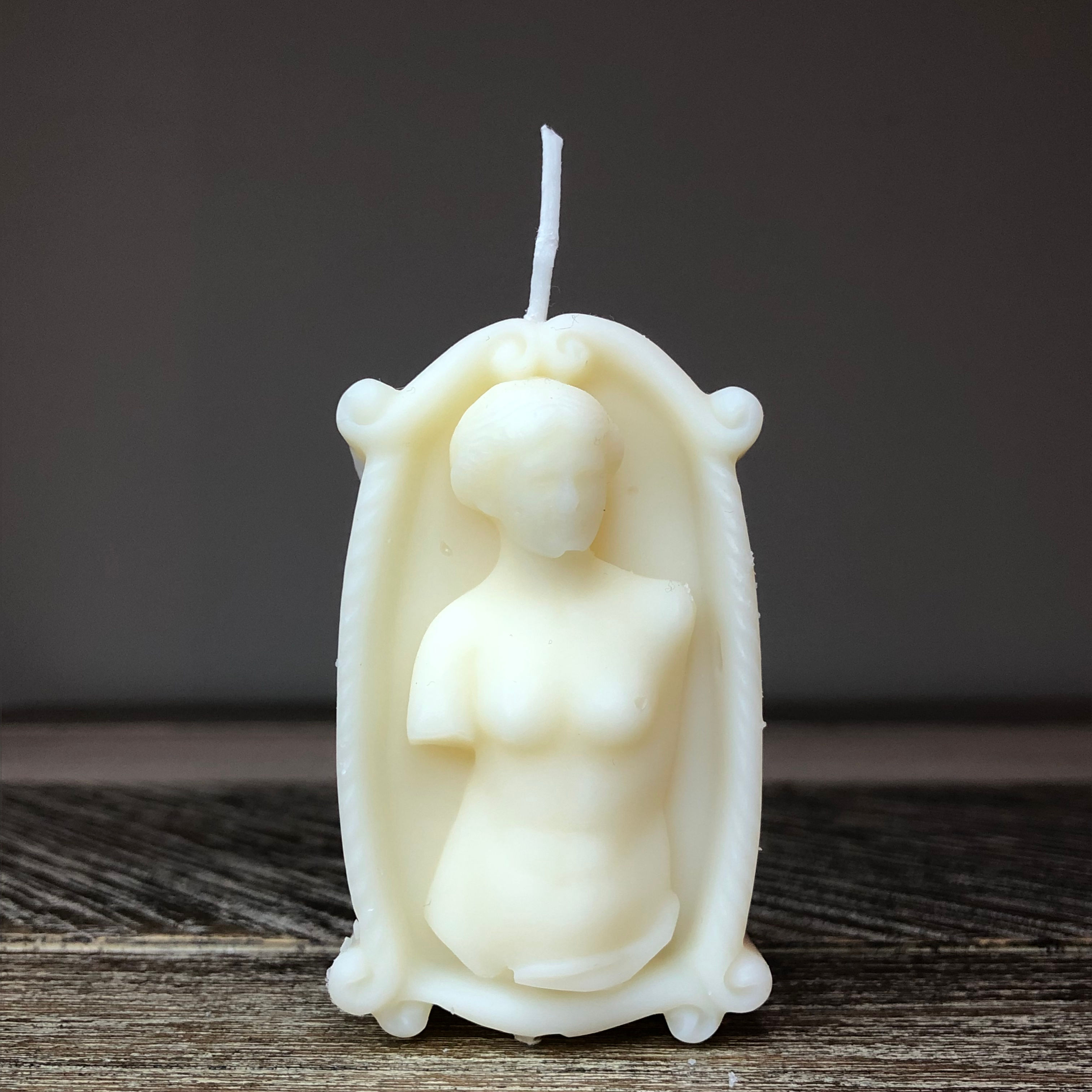 Κερί Γλυπτό "Αφροδίτη", χρώμα μπεζ φυσικό, σε 10 αρώματα