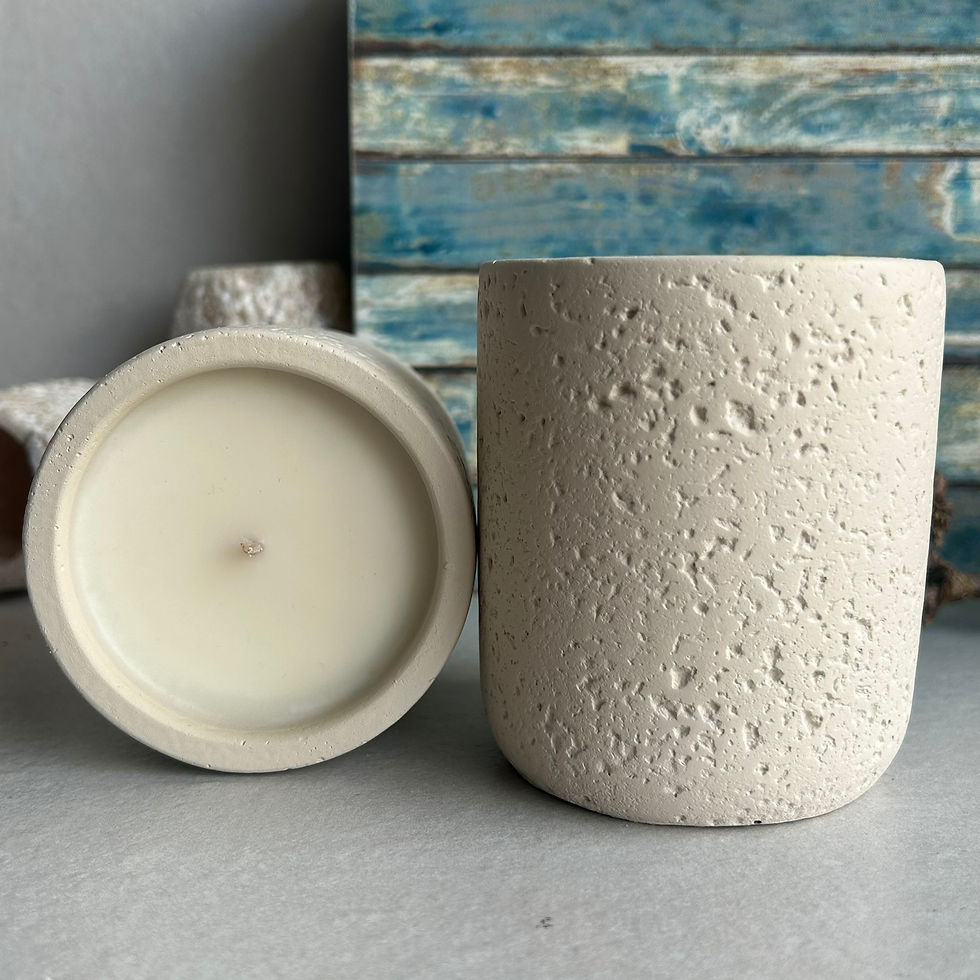 Μικρογραφία: κερι αρωματικο 250ml / wax candle τσιμεντο