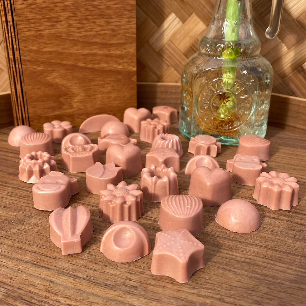 Thumbnail: Mini Soaps Kaimemellei, αρωματικά σαπουνάκια σετ των 10 τεμ Dusty Pink
