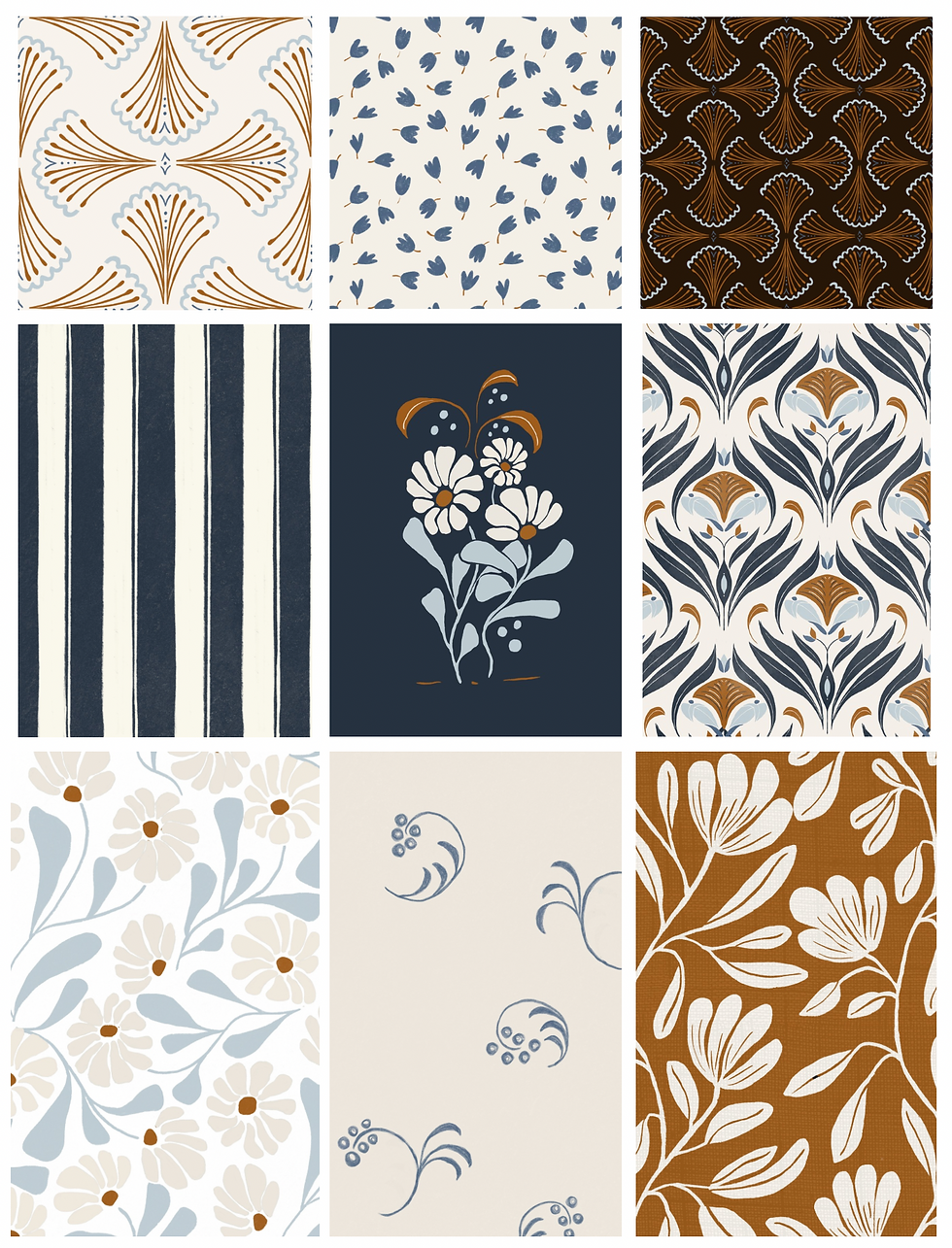 A collage with new patterns