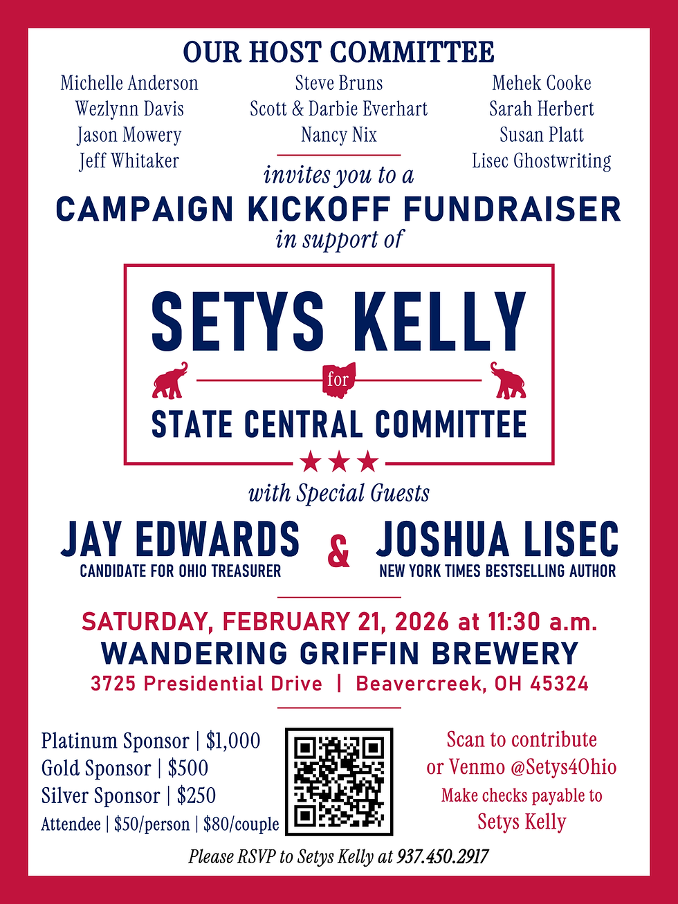 Setys Kelly for State Central Committee Campaign Kick-Off