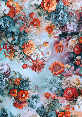 Floral, Seamless, Pattern, Repeating Pattern, Bloom, Wallpaper, Wall decor, Home Decor, Interiors, Clothing