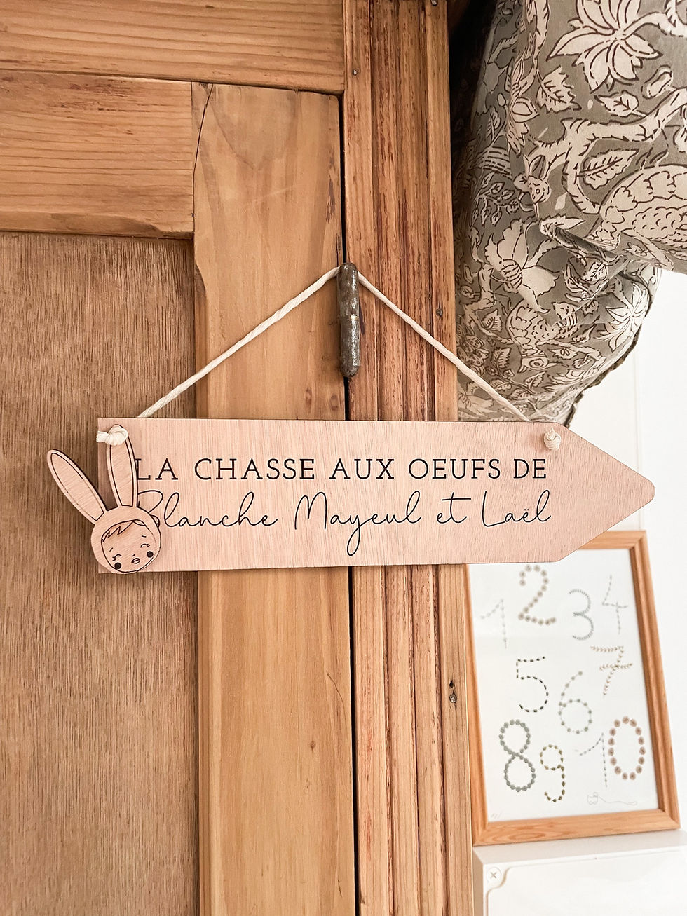 Miniature : Grande flèche prénom(s)- Chasses aux trésors de Pâques