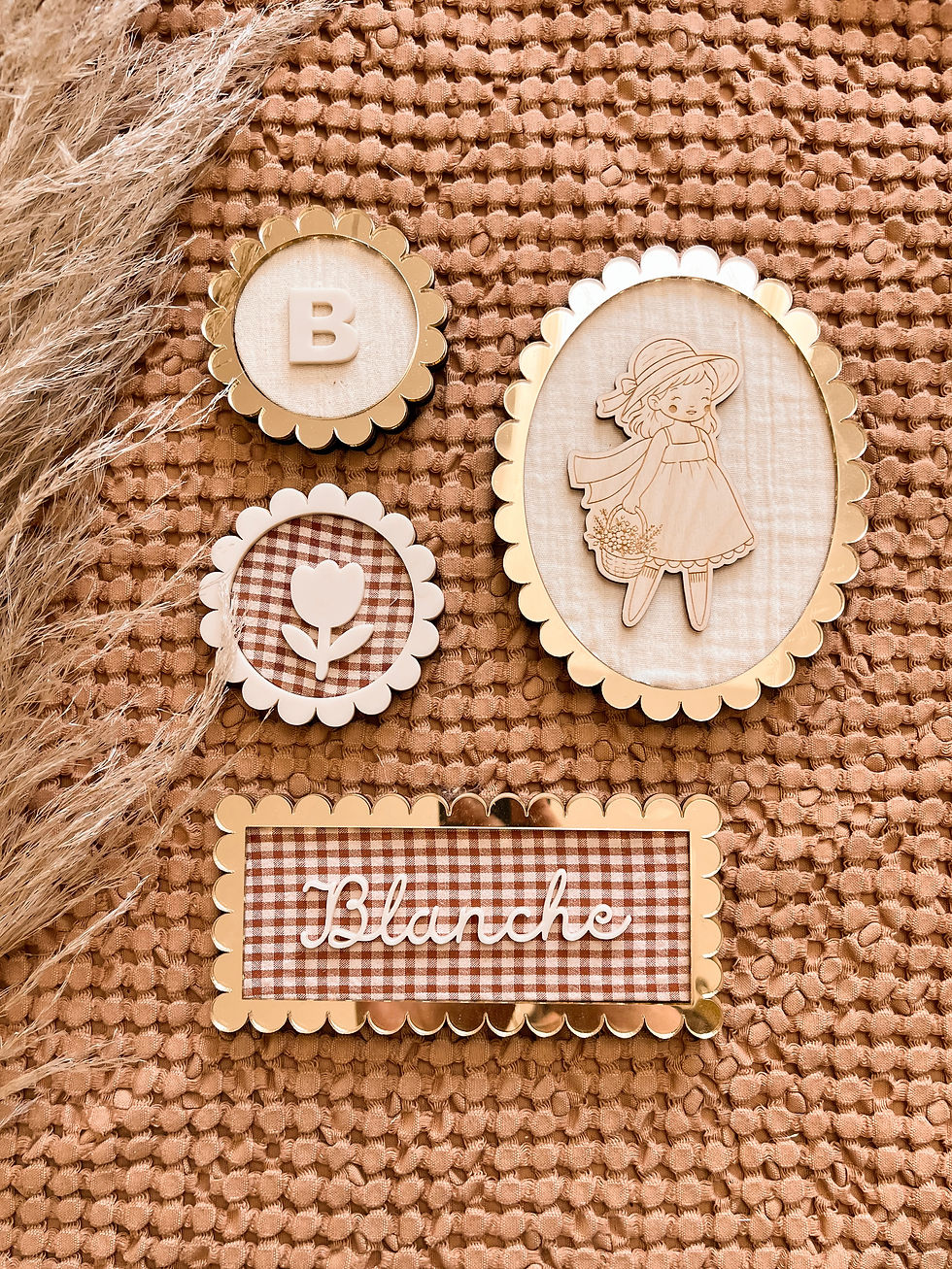Miniature : Cadre en bois – Petit garçon / Petite fille d’été