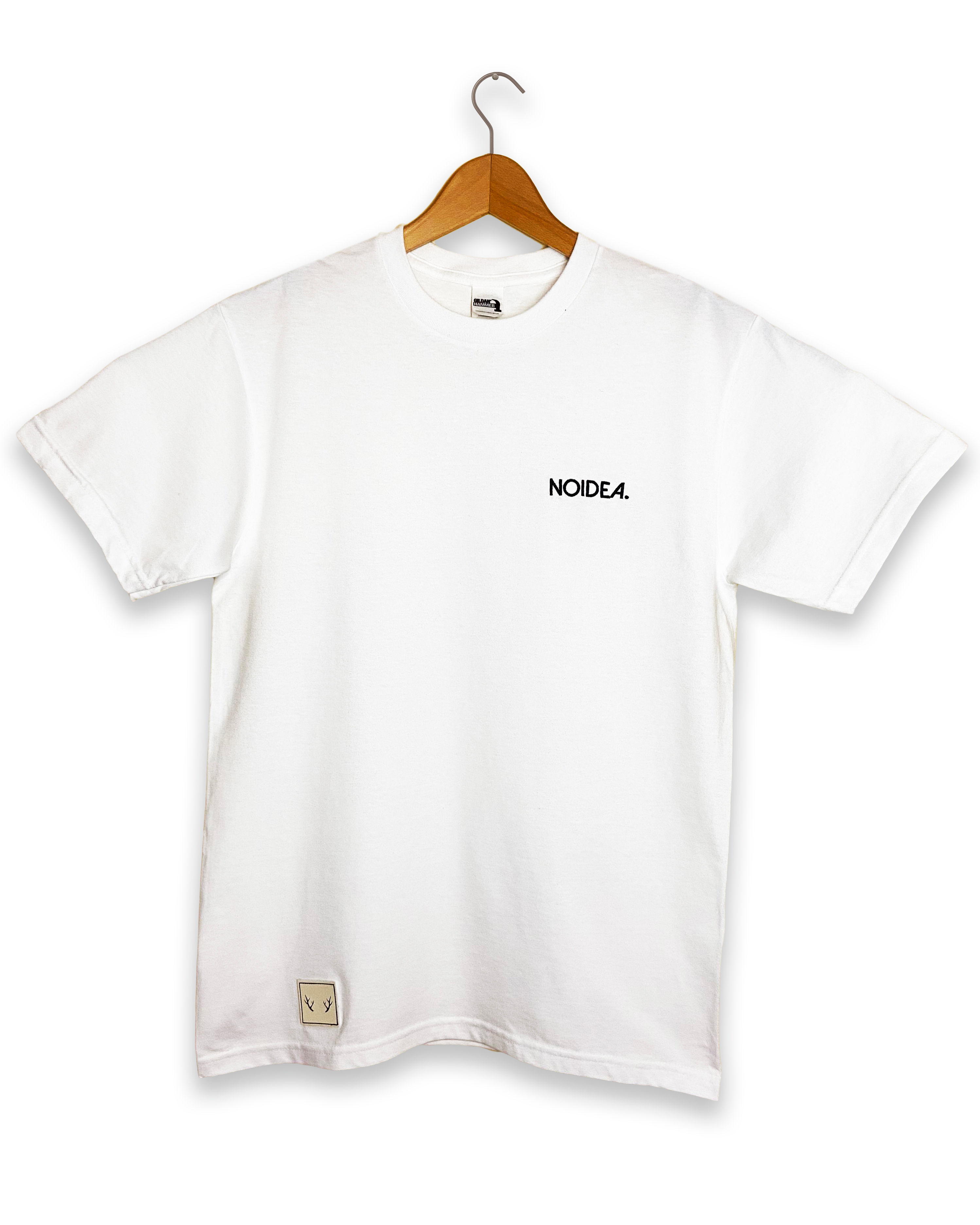 White Embroidered Tee