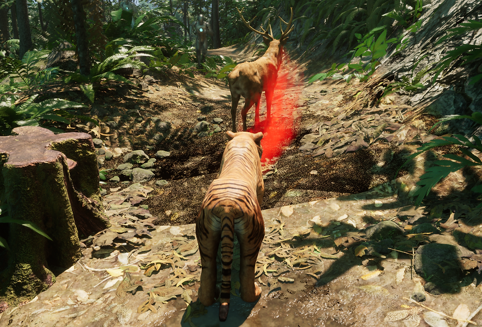 Approaching Prey with Sneaking Mode