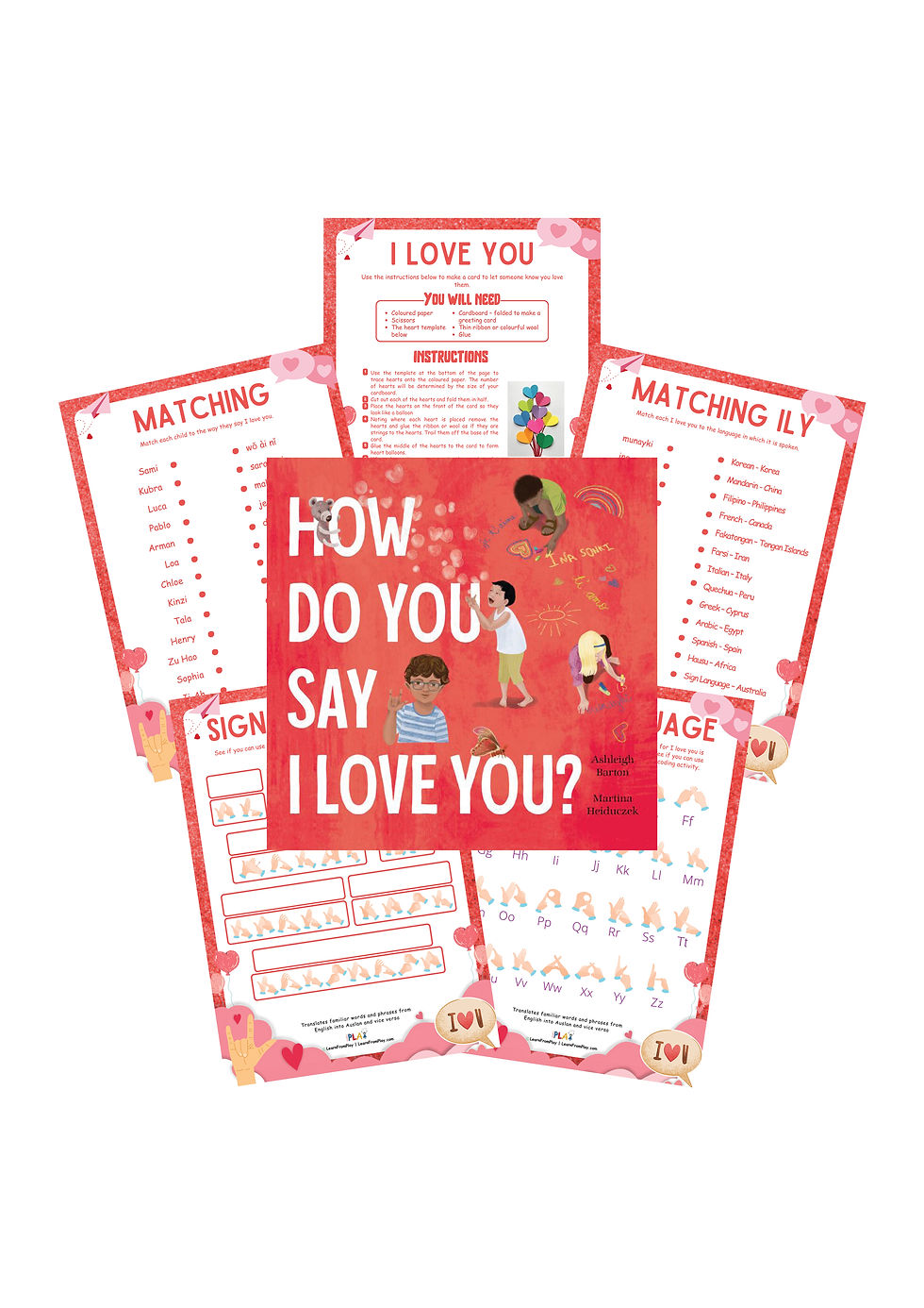 How Do You Say I Love You Book Activities