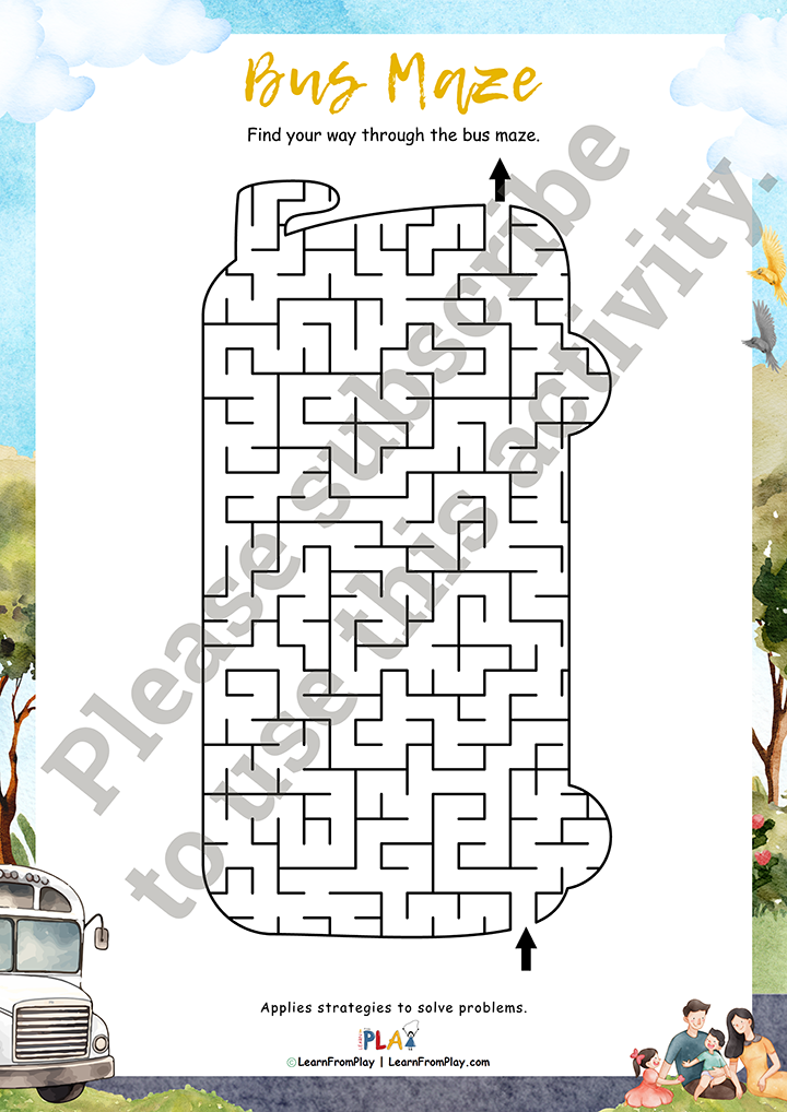 We Live In A Bus - Bus Maze