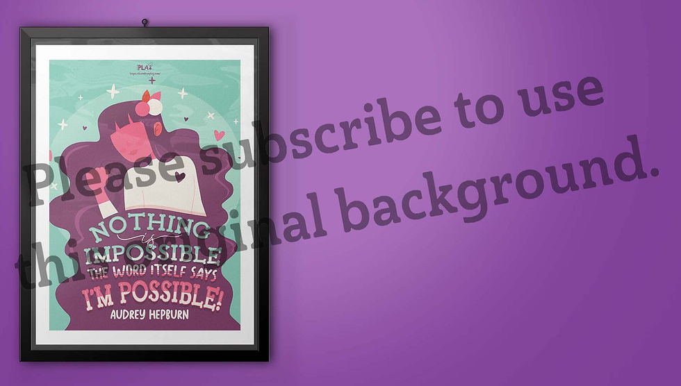 Original Artwork Virtual Background – Nothing Is Impossible