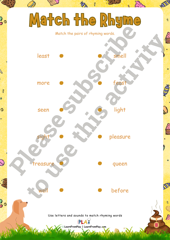 Clementine’s Treasures - Match The Rhyme