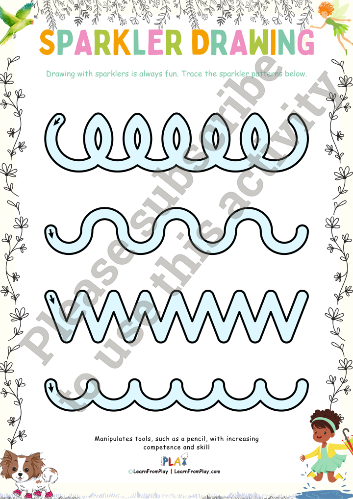 Grandma’s Guide To Happiness - Sparkler Drawing