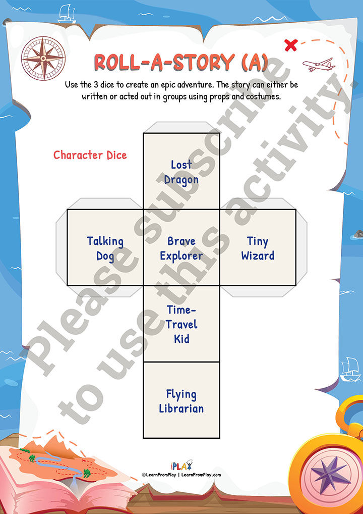 Book An Adventure - Roll A Story - A - Character