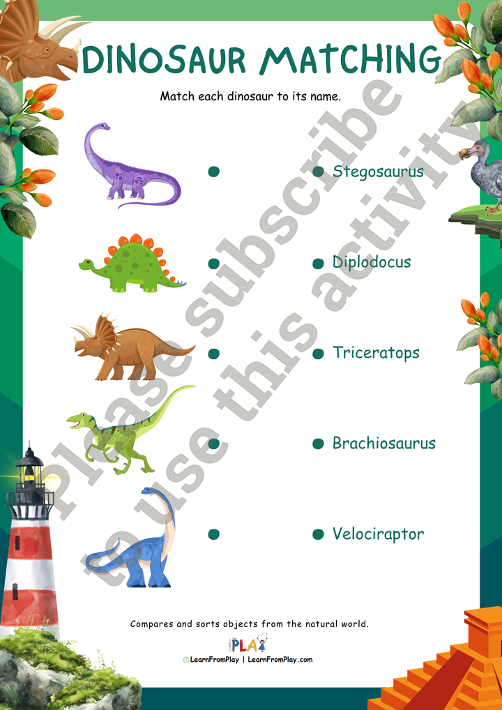 Lost - Dinosaur Matching