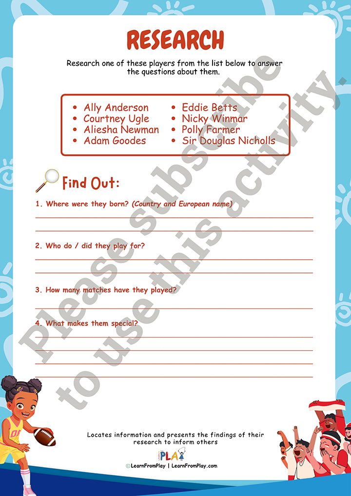 Our Game: Make Your Own Mark - Research