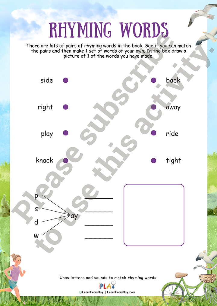 The Wobbly Bike - Rhyming Words