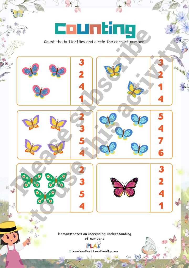 Butterfly Girl - Counting