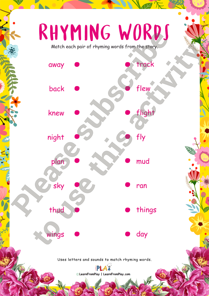 The Dodo Who Dreamed She Could Fly - Rhyming Words