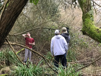 Jake and his D.O.P filming the forest shot
