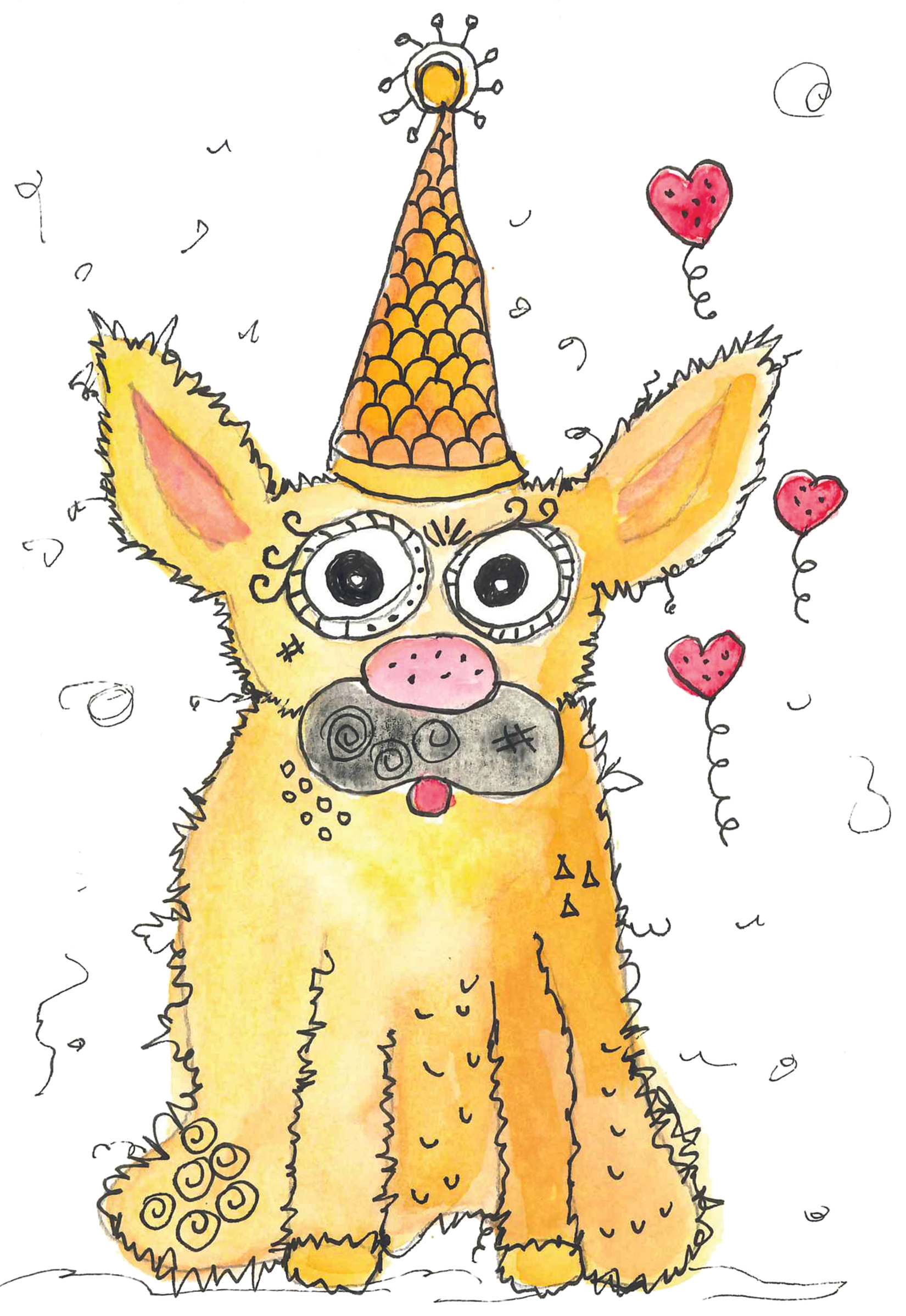 French Bulldog Birthday Card