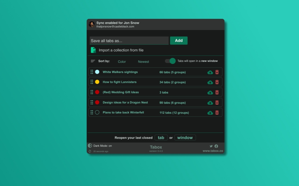 Tabox v3.4