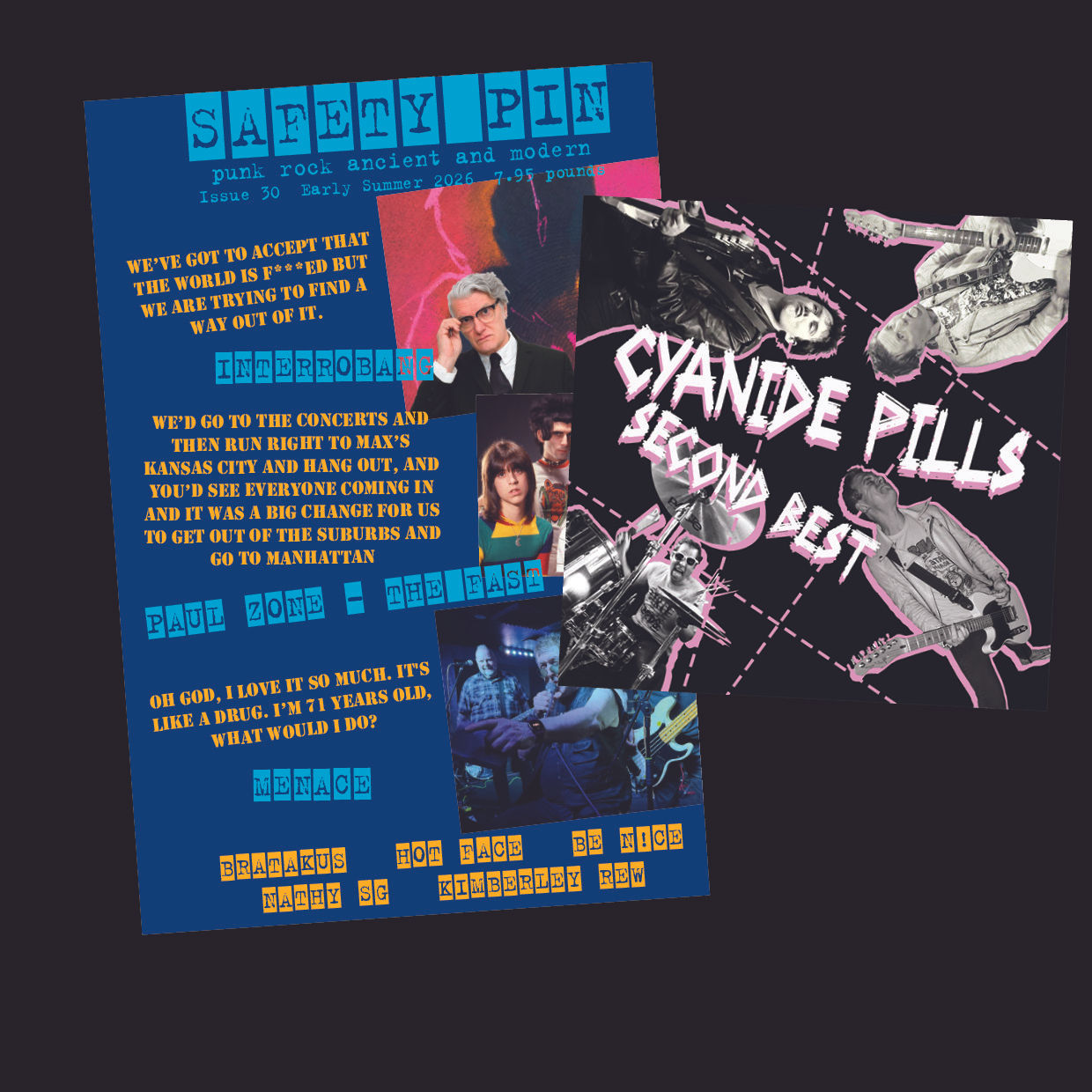 Safety Pin magazine #30 with Cyanide Pills 7"