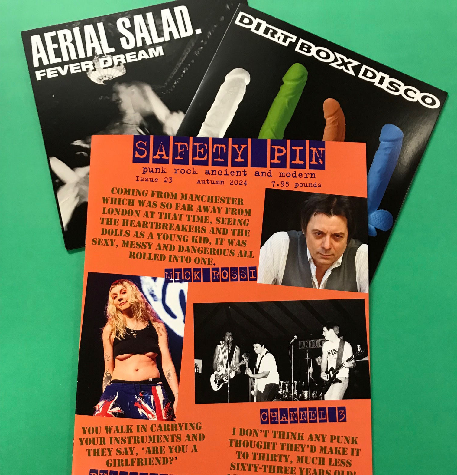 Safety Pin magazine #23 with Dirt Box Disco / Aerial Salad7"
