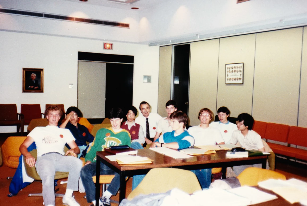 George with students.webp