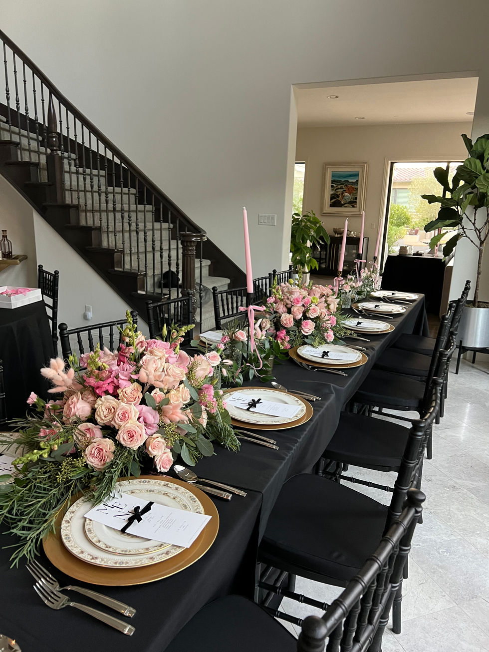 Special Event Floral Design for a client in orange count california