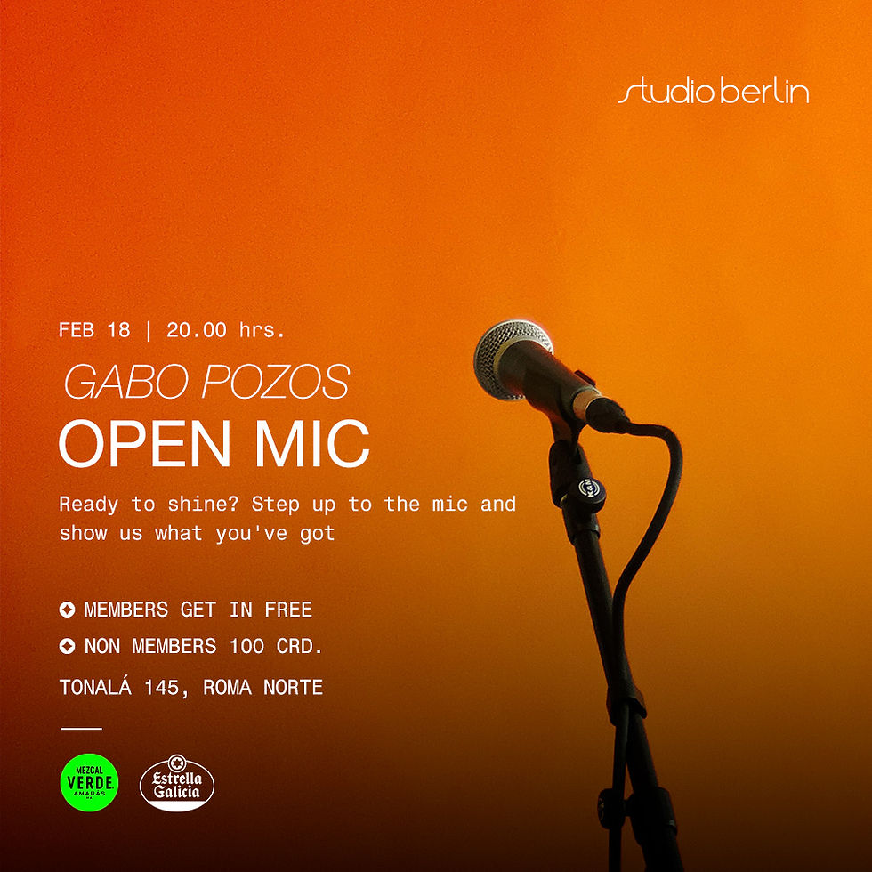 OPEN MIC with GABO POZOS