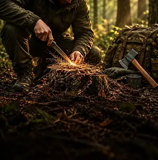 bushcraft-fire-lighting-ferro-rod-gloucestershire.webp