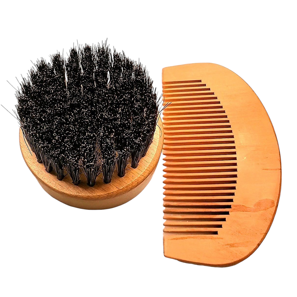 Thumbnail: Bamboo Beard Brush and Comb