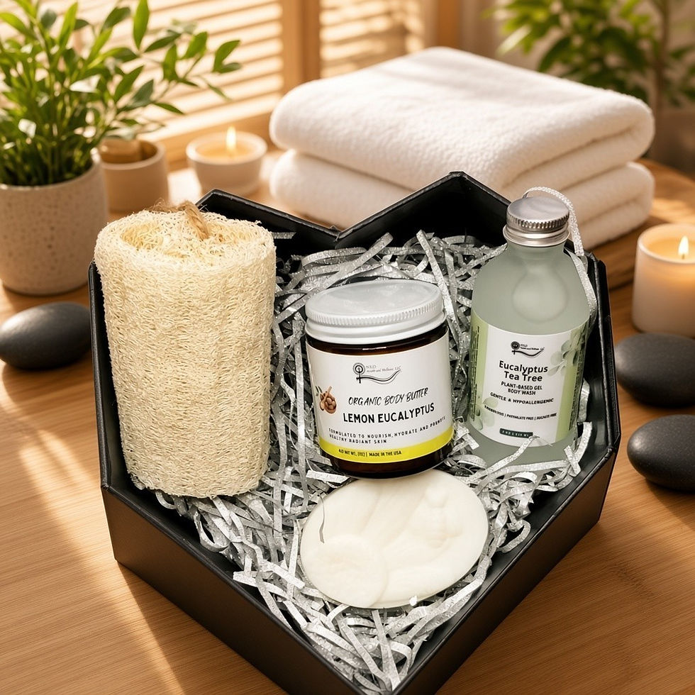 <title> Botanical Spa Gift Set for Her, Vegan Self Care Box with Body Butter and Soap </title>
