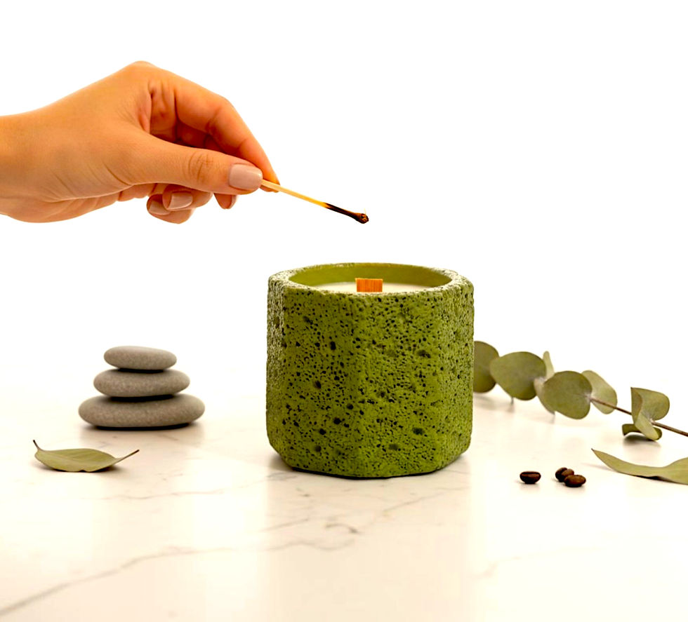 Thumbnail: YOLO Health and Wellness Fruity Scented and Sensual Soy Blend Candle with Crackling Wood Wick