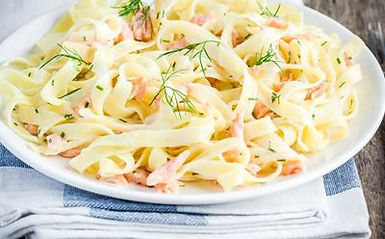 Tagliatelles au saumon frais