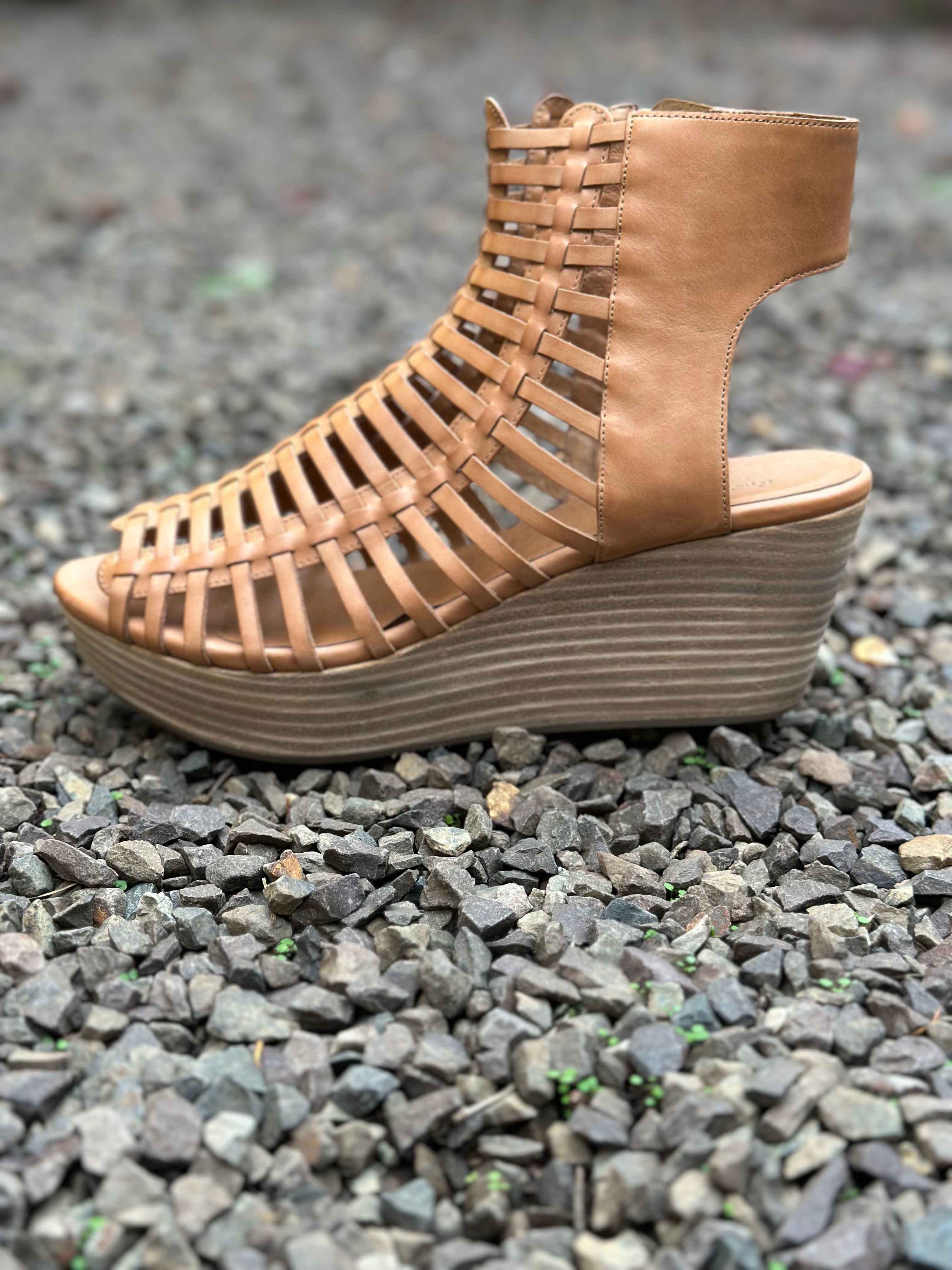 Chocolat Blu Weber Strappy Wedge Sandal