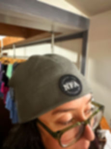 Grey Fleece Beanie with NFA Patch