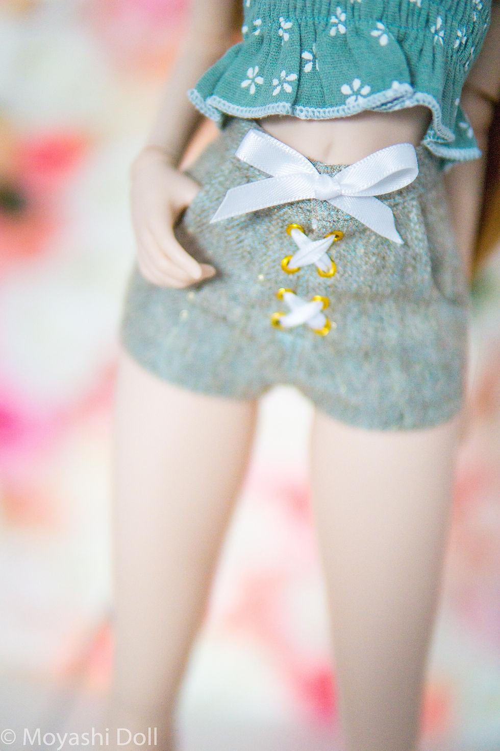 Thumbnail: Laced Shorts in Faded Mint