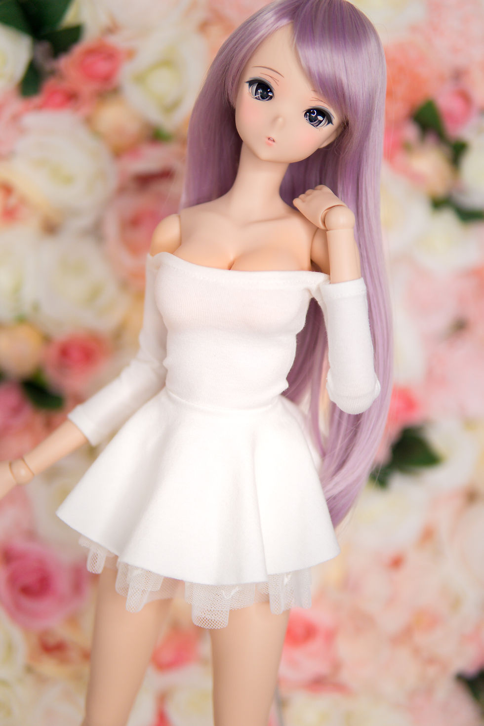 Thumbnail: Peplum Top in White