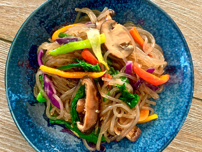 Japchae (Korean Glass Noodles)