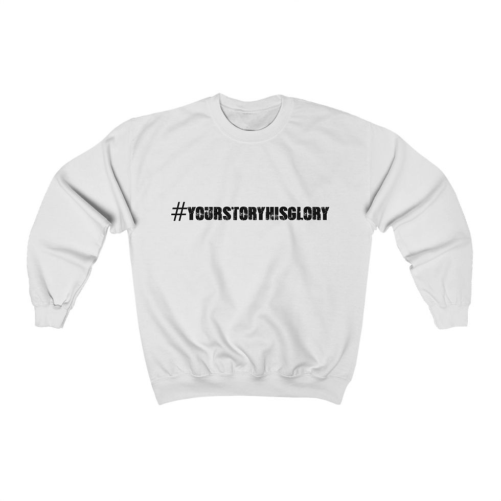 Thumbnail: Plus size #YourStoryHisGlory Sweatshirt