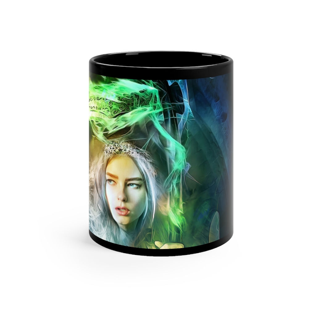 Pearl of Emerald Black mug 11oz