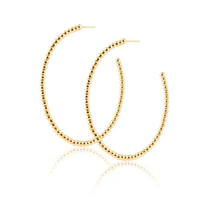 Chelsea Beaded Hoop by Sahira