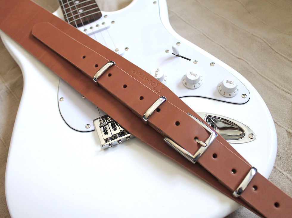 Miniature : Sangle Longue en cuir Guitare et Basse